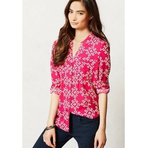 Maeve Anthropologie Overland Button Down Blouse